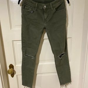 Levi’s Womens 535 Super Skinny Jeans Green 26